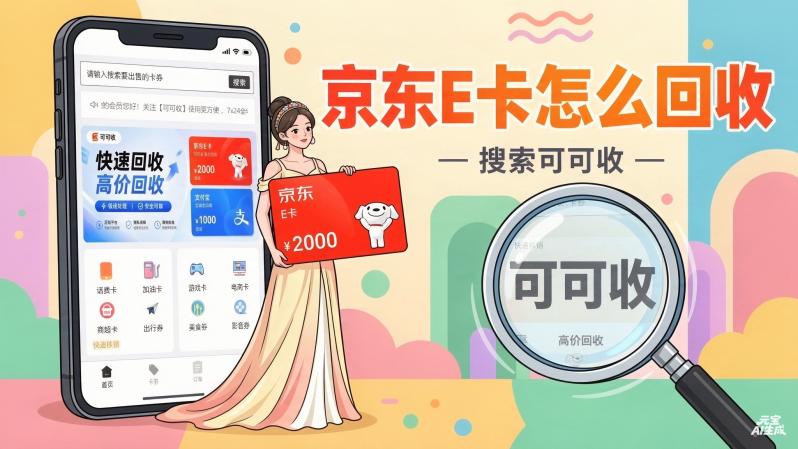 公司发的京东E卡用不完？正规回收流程详解，几分钟就能搞定