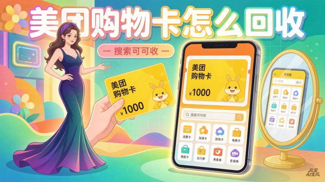 美团购物卡回收怎么选？闲置别浪费，这5种省心渠道一看就懂